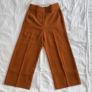 J. Crew 365 Crepe Wide Cuff Wide-Leg Crop Pants